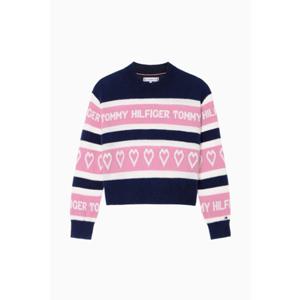 [타미힐피거칠드런2] 인타르시아 스웨터 T42F7WWO660GT1 3T 16세