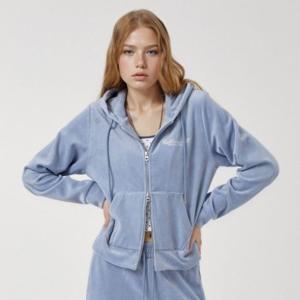 [후아유]여성 Velour Embroidery Hood Zip-up WHMZF4V21F