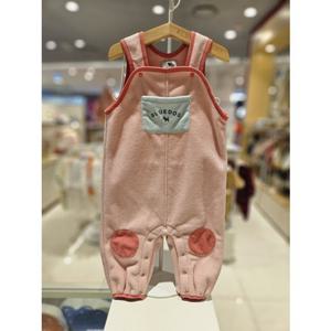 블루독베이비[hu] 25.FW겨울신상 PK)컬러플레이플리스오버롤팬츠 45C19-423-02 멜빵팬츠 폴라플리스팬츠