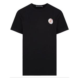 메종키츠네 공용 올리 플라워 폭스 패치 반팔 티셔츠 블랙 JM00161KJ0008 P199