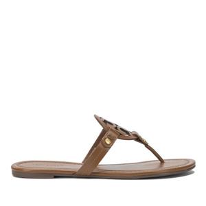 토리버치 브라운 가죽 쪼리 50008694204 BROWN