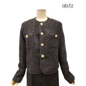 [에이비에프지]반짝이 디테일 트위드 재킷 APA1HJ01A