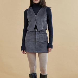 [플랙진]여성 코듀로이 린스드 스커트 (PJTH4SKM976)