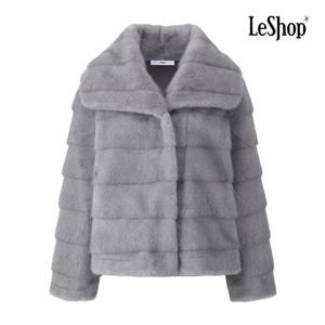 르샵  빅 카라 비건 퍼 하프 자켓 (BPAJK006A)