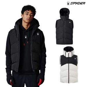 [스파이더] 공용 유로스포츠 디테처블 후드 덕 다운 베스트 SPIWCNDV221U