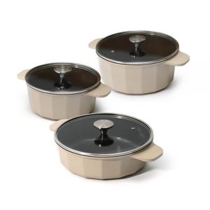 STOLTZ 슈톨츠 초코 냄비 IH 인덕션 패밀리 3종세트(양수20+양수24+전골24)