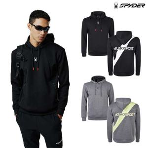 [스파이더] 유로스포츠 공용 사선 블록 후드 티셔츠 SPIFCNHD221U