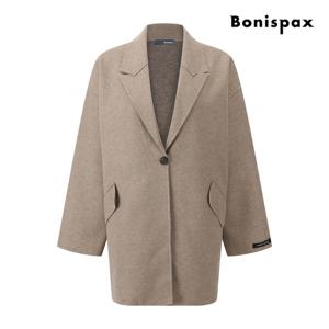 보니스팍스  핸드메이드 테일러드 울 하프 코트 (XPACT001M0)