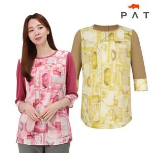 [PAT] 7부 쉬폰소매 티 블라우스_1H65302