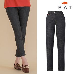 [PAT] 테잎자수 로우 슬림 데님 팬츠_1H62631