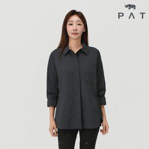 [PAT] 화섬 중기장 밴드넥 셔츠_1J61535