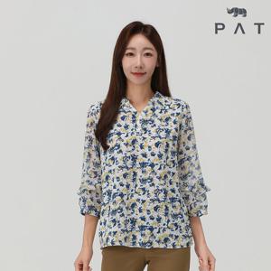 [PAT] 프린트 쉬폰 티블라우스_1J62505