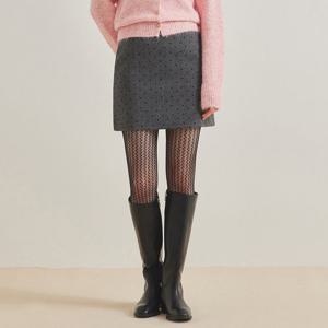 FOCUS  하트 패턴 미니 스커트 PBBF5W1SK8071