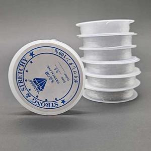 우레탄 비즈 공예줄 0.8mm 목걸이줄 우레탄 비즈 키링 줄 우레탄줄 탄성줄 투명줄 비즈공예줄 비즈공예용품 팔찌줄 목걸이줄 키링줄 비즈공예