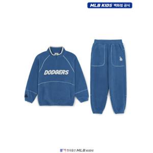[MLB키즈US] (7AS2B0356-07BLD) 아웃도어 베이직 폴라플리스 맨투맨세트 아동맨투맨세트 키즈맨투맨세트