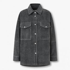 보브  (7156120100) 코듀로이 패딩 하프 셔츠 점퍼