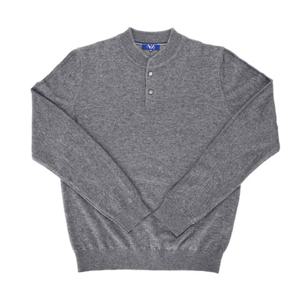 [YEZAC] 심플한 헨리넥 하이넥 니트 (YJEWCD452 GY)