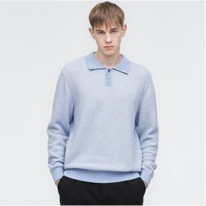 [링스골프]남성 투톤JQD 카라에리 스웨터 L11D4SR130_BL