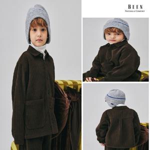 [빈]BZ63BL03BN 브라운 골지 기모 블라우스 셔츠