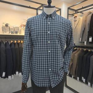 [세정 트레몰로] 남성 체크패턴 기본핏 셔츠남방 TRHNL5F33853146