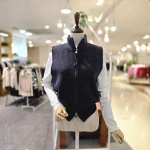 [멜로디가든]  M25WAV127_골지차이나 집업조끼