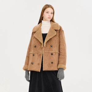 [시슬리]더블 버튼 인조 무스탕_SALEC2561