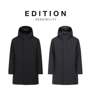 [에디션앤드지]25 FW 남자다운점퍼 후드 비건퍼 덕다운 롱패딩 점퍼 2종 1택 NEF4FP1621 DR4