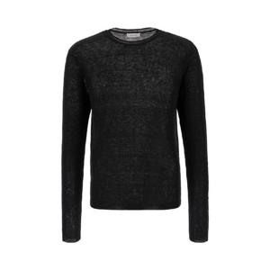 24SS 살바토레 페라가모 블랙 linen 스웨터 772667005