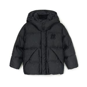 M MLB키즈패딩 GQC 7ADJMD646-50BKS 다이아 모노그램 자카드 구스 숏다운 뉴욕양키스