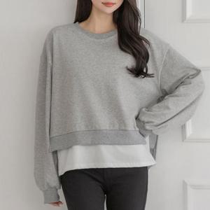 빅사이즈 509 사이드트임레이어맨투맨 DYYV298