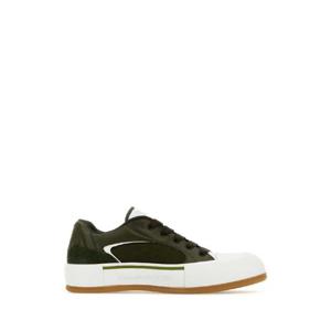 24SS 알렉산더 맥퀸 올리브 그린 Plimsoll 스니커즈 777242W4SS33479