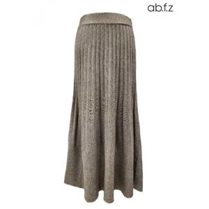 [에이비에프지]밴딩 주름 롱 니트 스커트 APA1HS33A