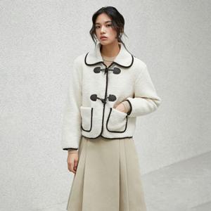 [LAP] 랩 뽀글이 숏더플 코트 퀼팅안감 겨울자켓 (AR4MZA62)