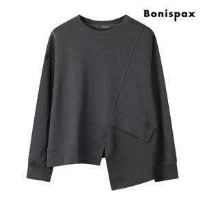 [보니스팍스] 언밸런스 슬릿 맨투맨 티셔츠 (XPBTS006M0)