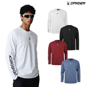 [스파이더] 공용 레터링 로고 루즈핏 긴팔 티셔츠  SPIFCNRL341U