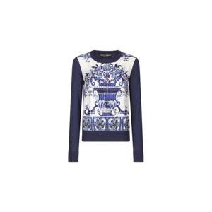 25 FW 돌체앤가바나 마졸리카 프린트 실크 블라우스 FXH15TJASU1 TP432284640