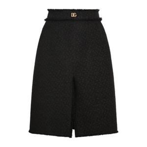 돌체앤가바나 DNA 트위드 미디 스커트 F4C2DTGDCLW