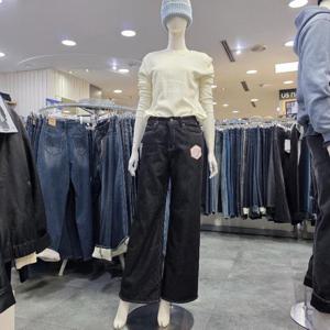 잠뱅이 DP01 양모 블랙 와이드 청바지 AP4DTG865