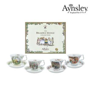 [앤슬리]브램블리헷지 커피잔 4인조 세트 (사계절)