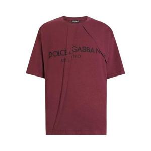 25 FW 돌체앤가바나 플리츠 디테일 티셔츠 G8SN9TG7O2M TP433027741