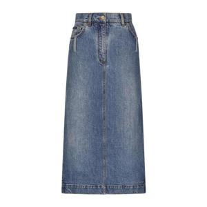 25 FW 돌체앤가바나 로고 장식 미니 데님 스커트 F4CP1DGDBV1 TP433885618