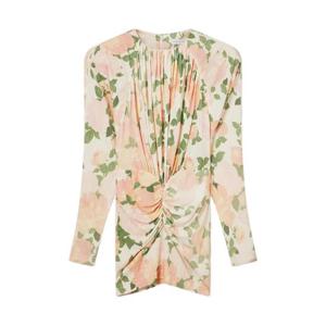 25 FW 스텔라 매카트니 플로럴 개더 미니 드레스 6A06393HS330 TP445031415