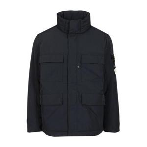 25 FW 스톤 아일랜드 시그니처 로고 패치 집업 패딩 자켓 네이비 K2S154100049S0026