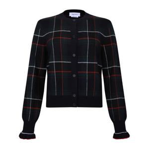 알렉산더맥퀸 체크 패턴 버튼 크루넥 가디건 839788 Q1BEL4366