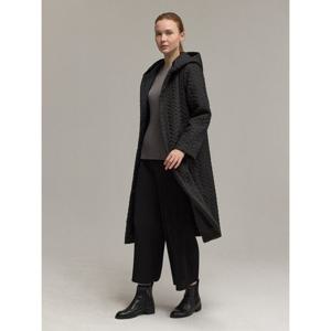 [플리츠미][플리츠미] 쉐브런 퀼팅 후드 코트_PDCTW125001