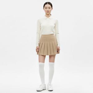 샵앤) 국산 여성 방한 골프 플리츠 속바지 미니 스커트 NS-WSK-20926-베이지