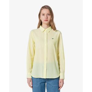 라코스테 공식 여성 썸머 코튼 스트라이프 셔츠 CF771E-55G 107