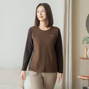 엄마옷 마담4060 기본베이직배색티셔츠 데일리 중년여성 -ZTE2511039-