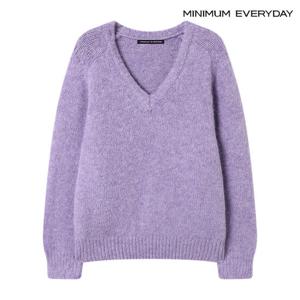 [미니멈][미니멈 에브리데이]소프트 루즈핏 무지 브이넥 니트 (EB4KT041D)