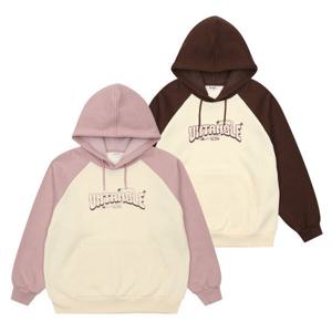 [에꼴리에]여아용 칼라 라글란 후드티 24D0454 BR/PK_JJ